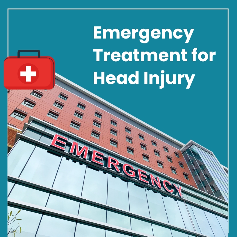 A hospital and emergency box for head injury