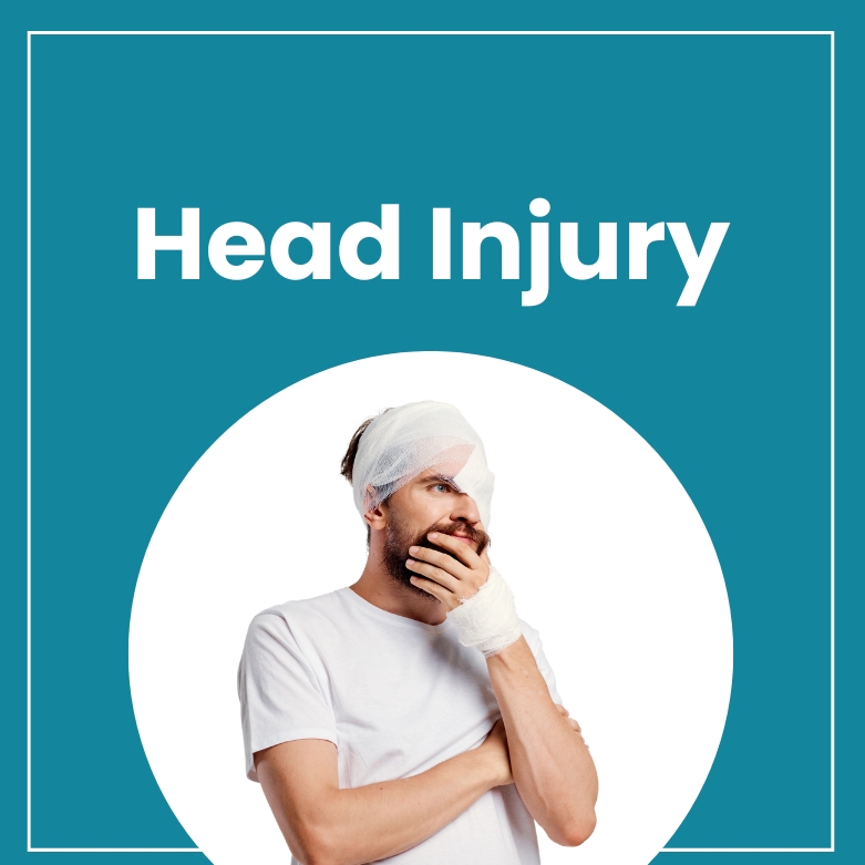 A man with head injury