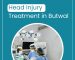 An expert neurosurgeon in team is performing the operation, and the text says ‘Head Injury Treatment in Butwal.