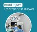 An expert neurosurgeon in team is performing the operation, and the text says ‘Head Injury Treatment in Butwal.